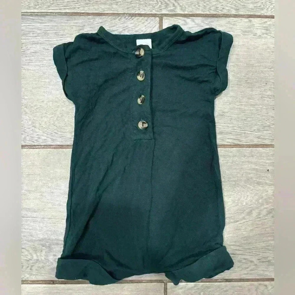Lou Lou Jordan Green Romper Size 3-6 months - Picture 3 of 4